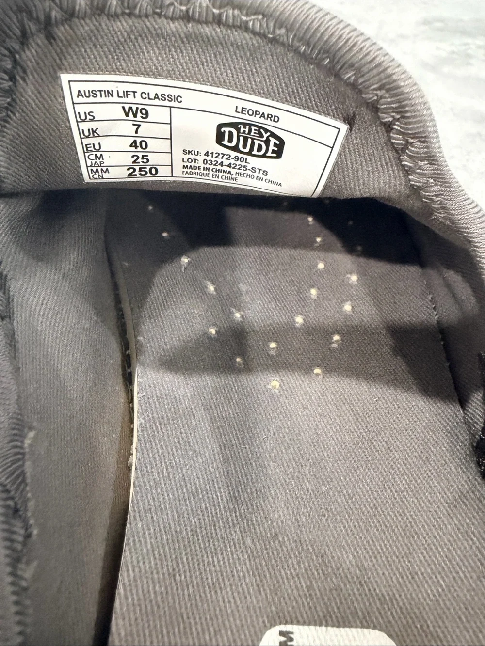 Hey Dude Austin Lift Classic Leopard Women Slip On Size 9 - Picture 6 of 6